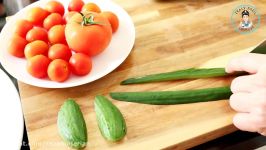ایده های تزیین سالا گوجه خیار در یک نگاه