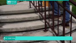 آموزش روش نصب نرده استیل  نرده حفاظ بالکن راه پله مراحل نصب نرده راه پله 