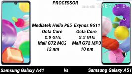 مقایسه گوشی سامسونگ گلکسی a41 a51