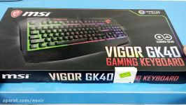 معرفی کیبورد گیمینگ MSI VIGOR GK40