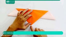 آموزش اوریگامی سه بعدی  ساخت اوریگامی مقدماتی اوریگامی دایناسور 