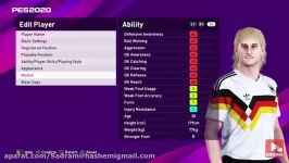 آموزش ساخت فیس رودی فولر در pes2020