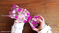 کاردستی  درست کردن گلدان بطری نوشابه کاموا  آموزشی