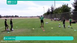 آموزش فوتبال کودکان  دریبل فوتبال  فوتبال نمایشی حرکت تکنیکی برای دریبل زدن