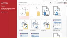 ایجاد دیتابیس در نرم افزا ر ۲۰۱۳ Microsoft Access