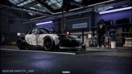 کاستومایز طراحی روی mazda rx7 در need for speed heat