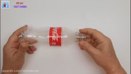 کاردستی  درست کردن یه فنجان دکوری بطری نوشابه  آموزشی