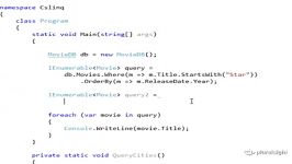 C#PP 1.C# and LINQ 7.Query Syntax