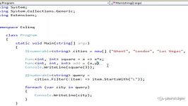 C#PP 1.C# and LINQ 5.Lambdas and Funcs