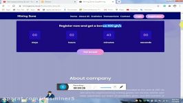        dssminer.com Miningzone.cloud New Free Bitcoin mining website 20