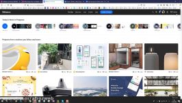 آموزش انتخاب تمپلیت سایت behance  سید حسام زنوزی