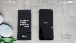 مقایسه سرعت دوربین Galaxy Note 10 Lite Xiaomi Redmi K30