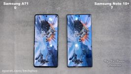 مقایسه سرعت دوربین Galaxy A71 Galaxy Note 10 Plus