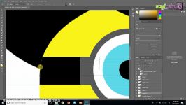 آموزش فتوشاپ طراحی کاراکتر مینیون