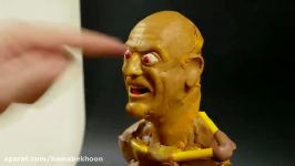 آموزش جلوه های ویژه  ساخت مجسمه در حال آب شدن شخصیت Judge Doom کمک مداد شمعی