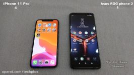 مقایسه سرعت دوربین iPhone 11 Pro Asus Rog Phone 2