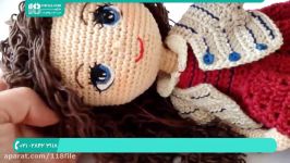 آموزش بافت عروسک دختر  عروسک بافی قلاب  ساخت عروسک دختر عروسک سوفیا