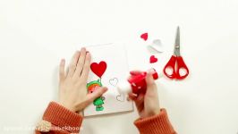 آموزش درست کردن یک کارت پستال عشق دوستی پوکویو برای بچه ها