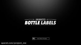 پروژه افترافکت لیبل بطری Bottle Labels