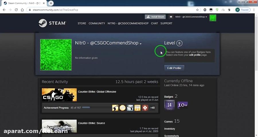 کامند بات کانتر گلوبال ارزان  CSGO Commend