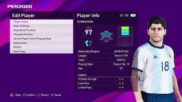 آموزش ساخت مارادونا در PES 2020