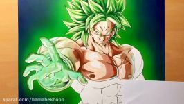 نقاشی خلاقانه زیبای برالی Broly دراگون بال Dragon Ball