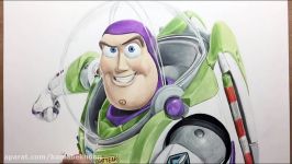 نقاشی خلاقانه باز لایتییر Buzz Lightyear داستان اسباب بازی ها