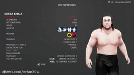 آموزش ساخت گریت کالی غول هندی در بازی WWE 2K19