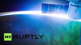 تایم لپس شفق قطبی توسط ایستگاه فضایی
