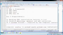 Yii 2.0 Part 1  Creating an application on Windows 7