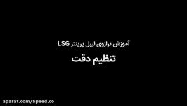 تنظیم دقت در ترازوی لیبل پرینتر LSG