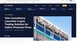 dssminer.com TCS Launches Cryptocurrency Trading Solution  Will this force th