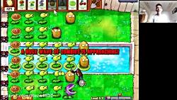 گیم پلی بازی plants VS zombies زامبی های خر