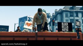 تظاهرات ضد نژاد پرستی در GTA V شعار BLACK LIVES MATTER