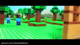 استاپ موشن Lego Minecraft لگو ماینکرافت  روز چهارم