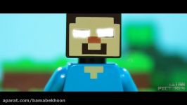 استاپ موشن Lego Minecraft لگو ماینکرافت  روز پنجم