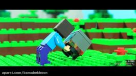 استاپ موشن Lego Minecraft لگو ماینکرافت  روز ششم