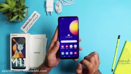 جعبه گشایی گوشی Samsung Galaxy M11  موبایل آبی