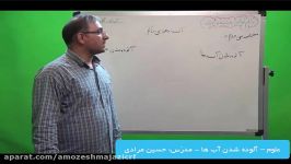 علوم – آلوده شدن آب ها  مدرّس آقای مرادی – جلسه دوم