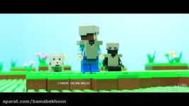 استاپ موشن Lego Minecraft لگو ماینکرافت  روز چهل یکم