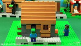 ساخت ساز لگو ماینکرافت Minecraft  دهکده لگویی