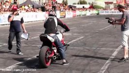 حرکات نمایشی موتور سیکلت  STUNTER 13  1st PLACE PLUS STUNT