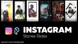 پیش نمایش پروژه استوری اینستاگرام ورژن جدید Stories Slides برای افترافکت