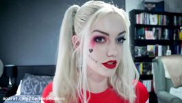 میکاپ به سبک هالی کویین  Makeup Harley Quinn