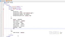 آموزش html css مقدماتی yadvid.ir  جلسه بیست یکم