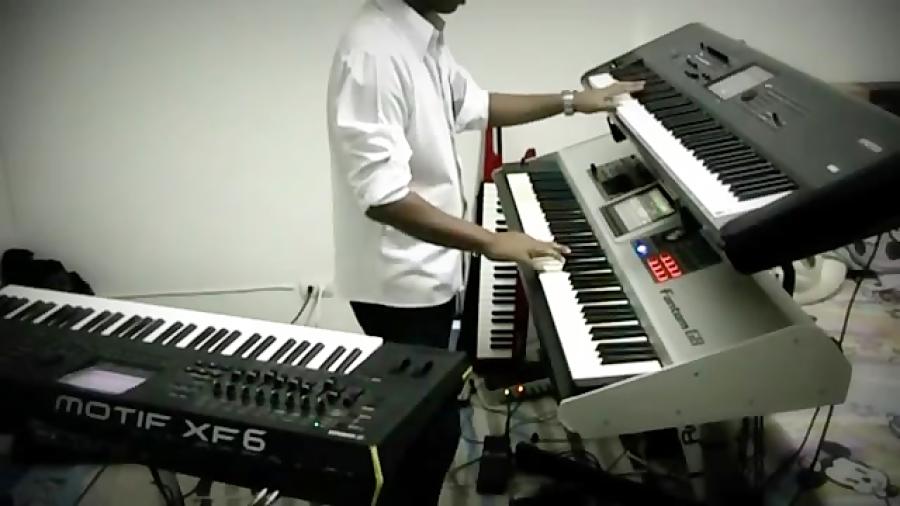 Korg Kronos‎ Roland Fantom G8‎ Yamah Motif FX6