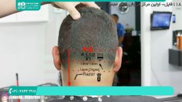 آموزش آرایشگری مردانه  کوتاهی مو مردانه  هنر آرایشگری اصلاح موهای پشت سر