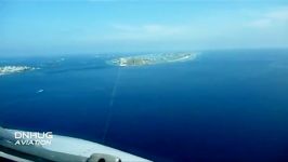 فرود دیدنی ایرباس A330 در جزایر مالدیو