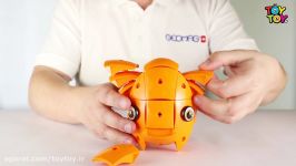 بازی مغناطیسی 55 قطعه‌ای جیومگ مدل KOR Orange