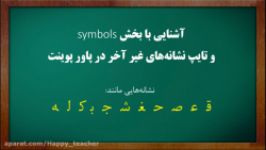 آموزش مقدماتی پاورپوینت 15 آشنایی بخش symbols